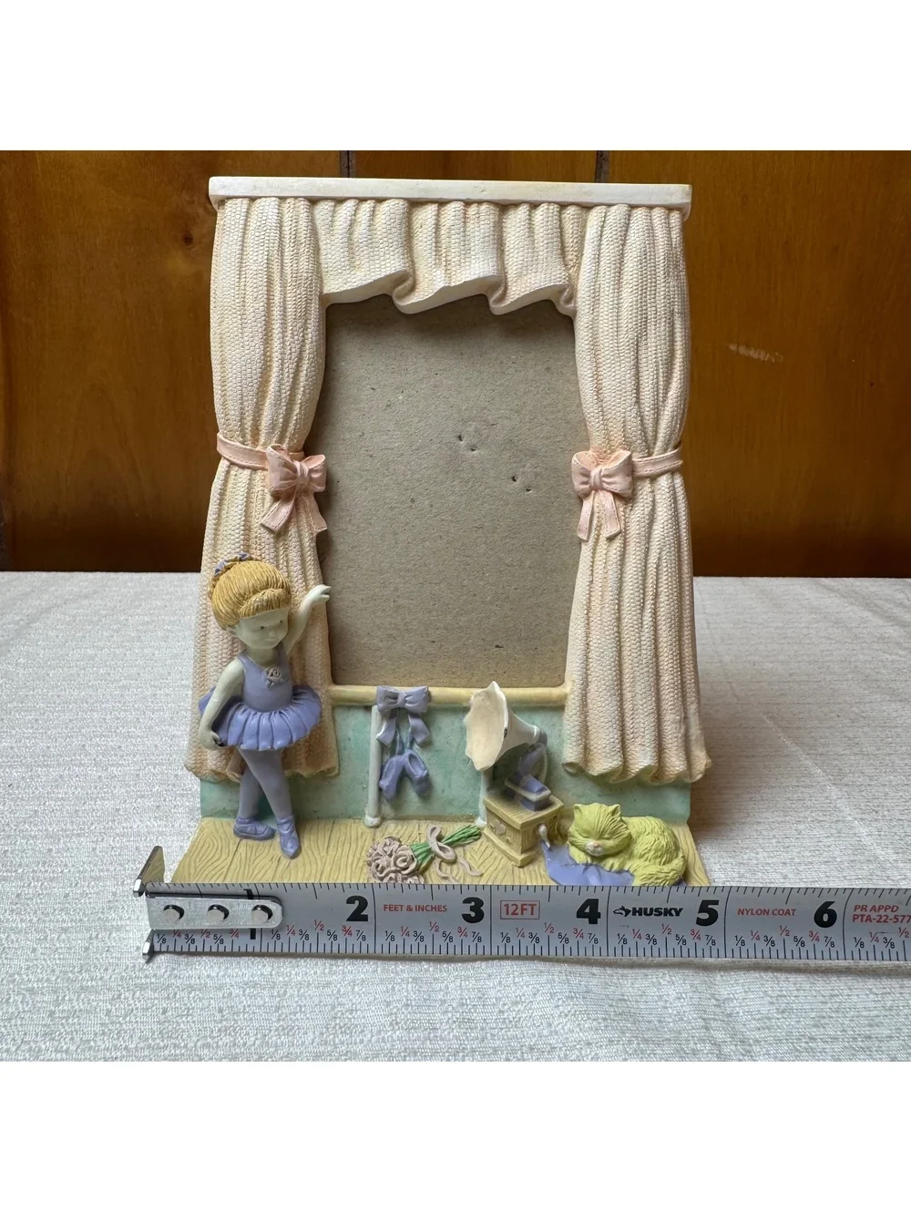 Vintage Ballerina 3.5x5 Picture Frame Ballet Dancer Nursery Decor